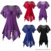 Mini Dresses FORUU Womens Bandage Short Sleeve Lace Floral Patchwork Irregular Blue B07DQH8MF9